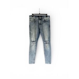 Represent Destroyer Denim men’s Distressed Jeans size 30 Light Wash